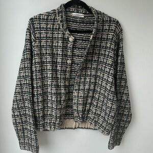 Never worn Mango soft tweed bomber